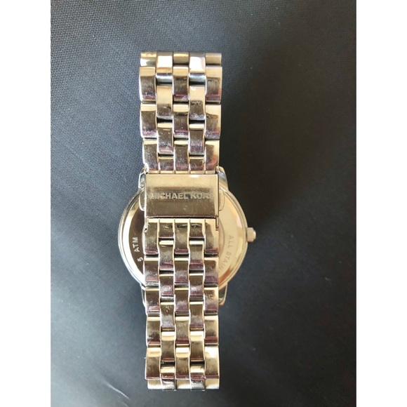 Michael Kors Mother of Pearl Stainless Steel Watch with Swarovski Crystals - Picture 6 of 8
